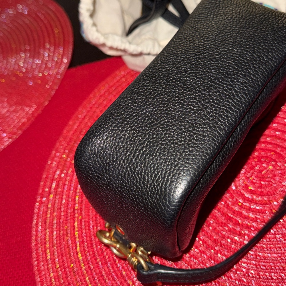Tory Burch Black Miller Crossbody Bag and Matching Wallet with Gold Accents - Picture 12 of 13